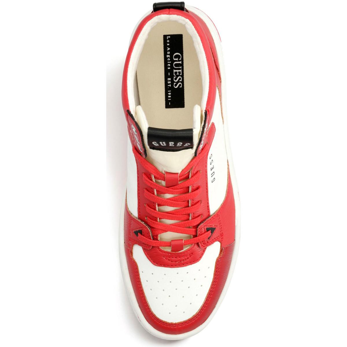 Guess Sneakers Fm5vem Ele12 in het Rood voor heren - Bespaar 6% - Lyst