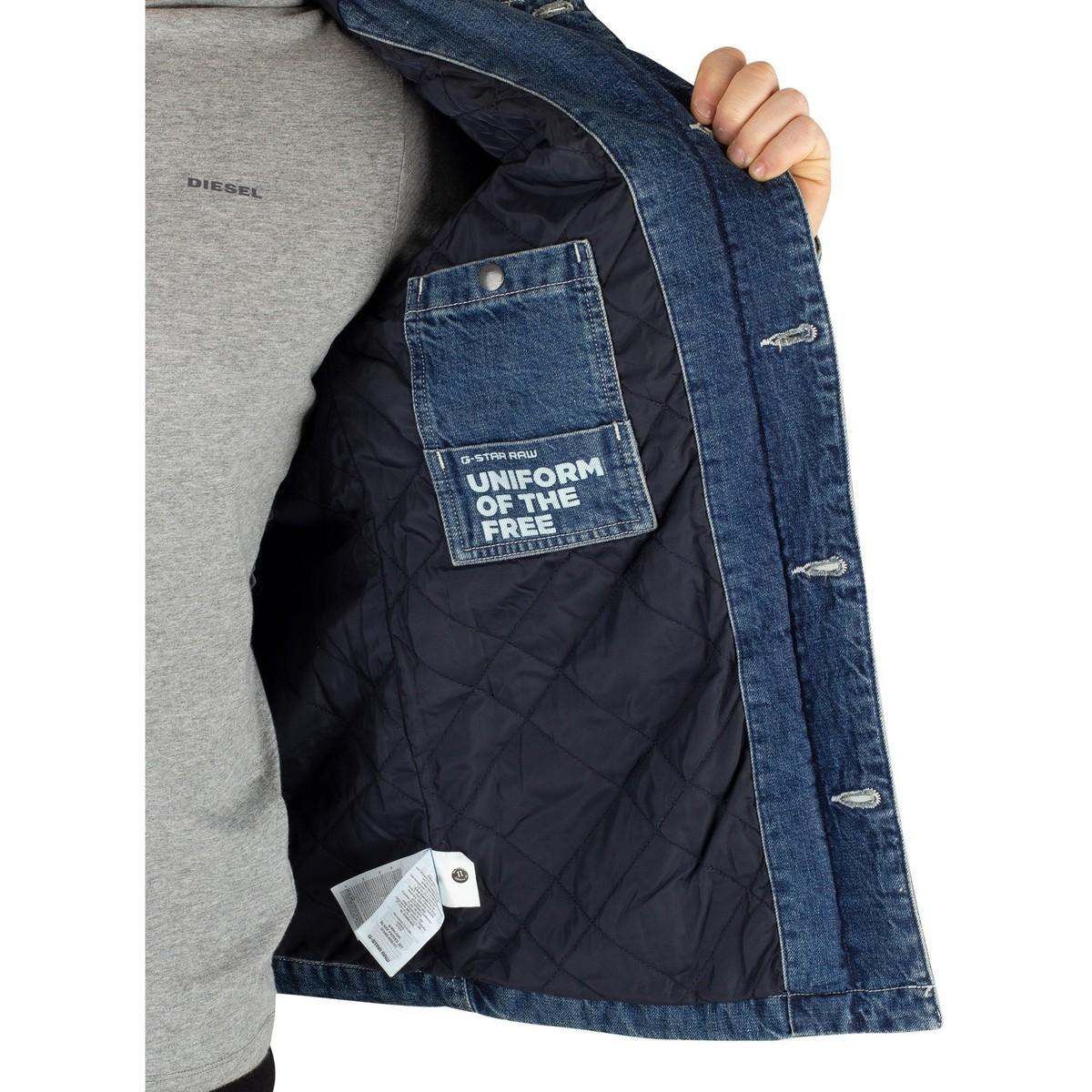 G-Star RAW Cotton Blake Padded Jacket in Blue for Men - Lyst