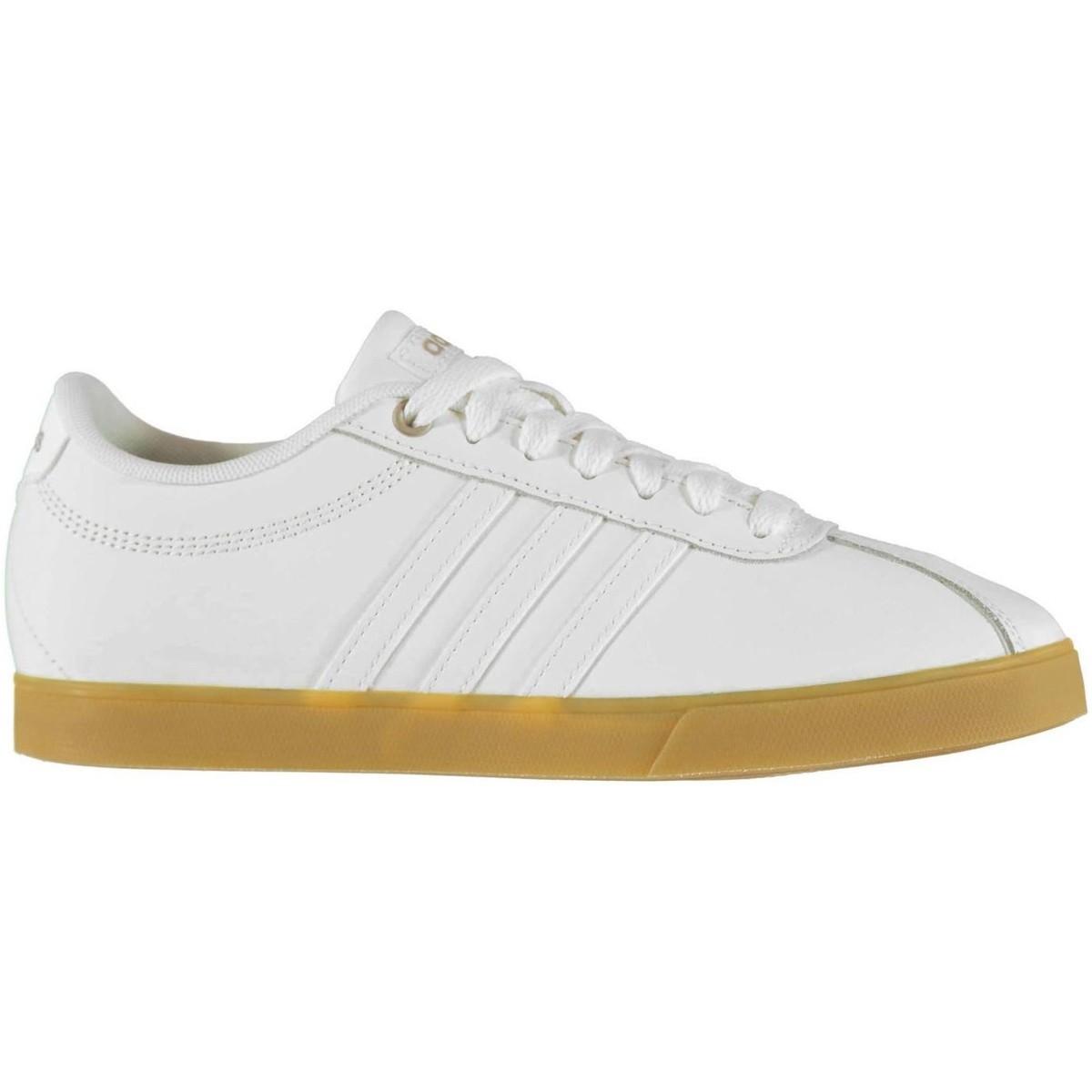 adidas courtset leather ladies trainers