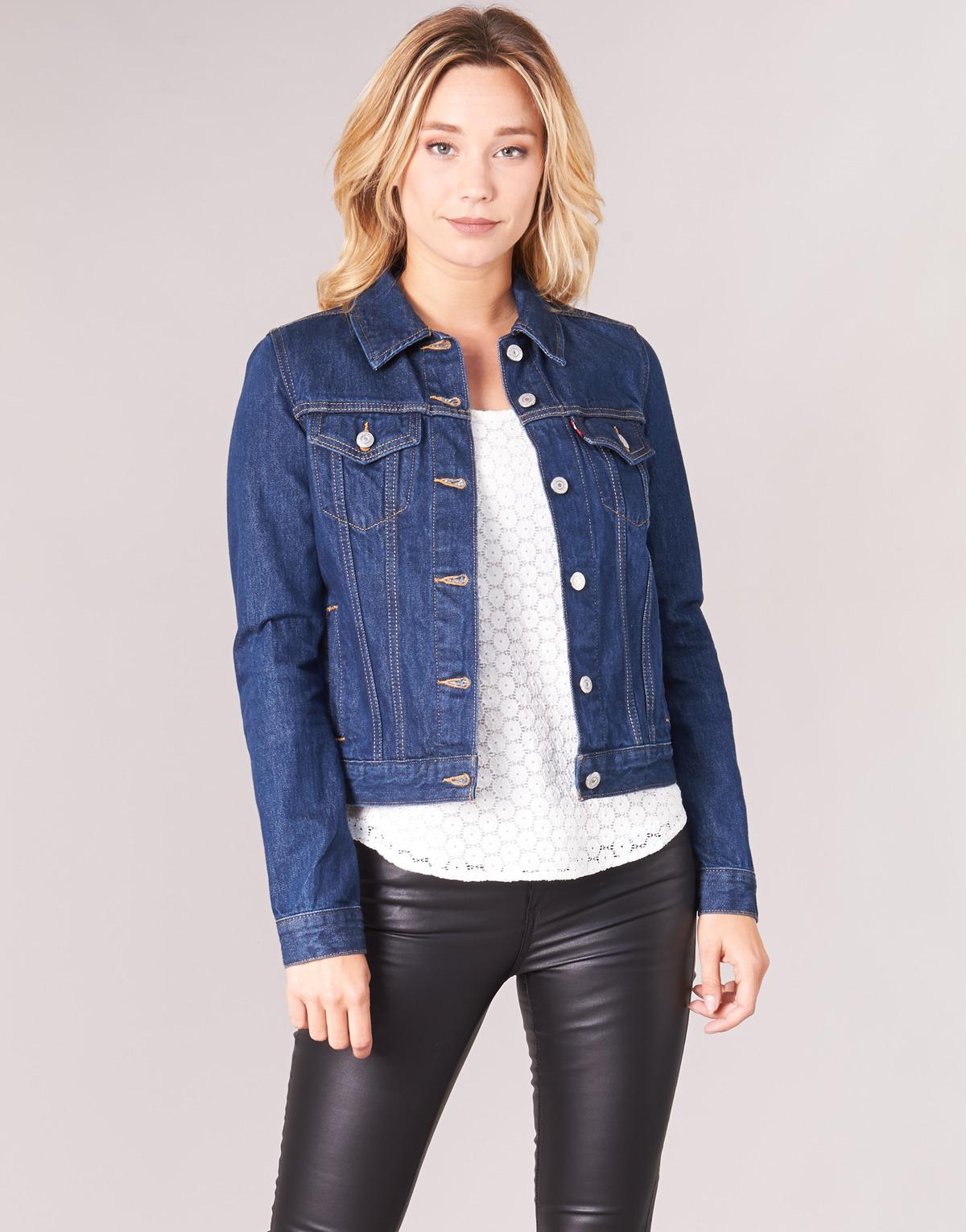 navy denim jacket womens