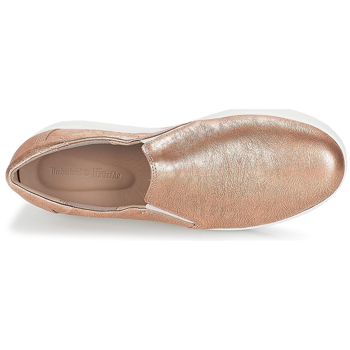 Timberland Leer Nette Schoenen Berlin Park Slip On in het Roze - Lyst