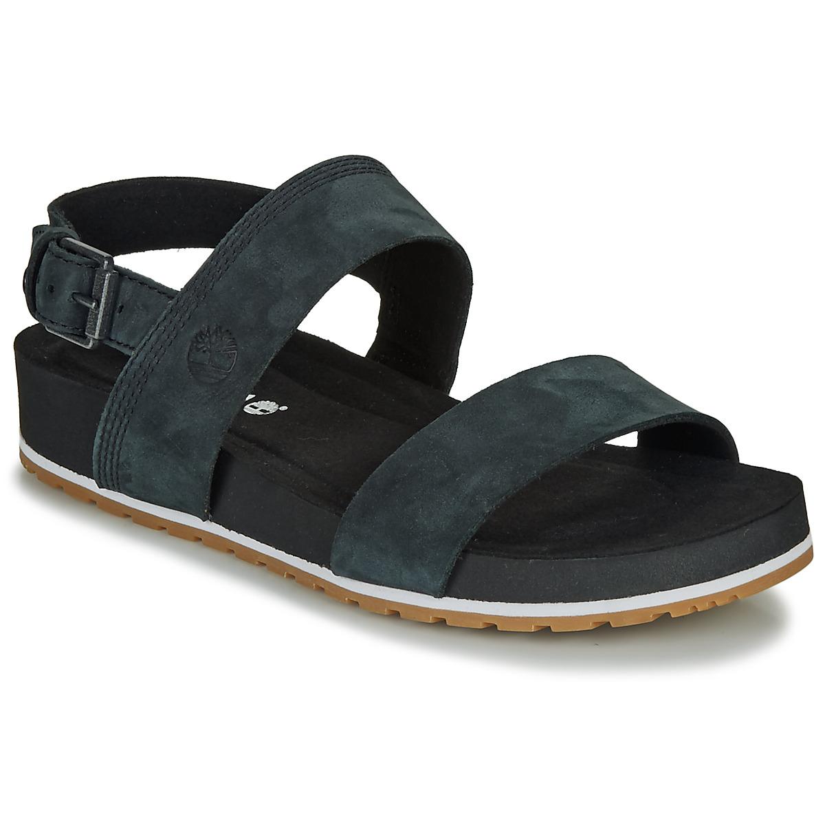Timberland Sandalen Malibu Waves 2band Sandal in het Zwart - Lyst