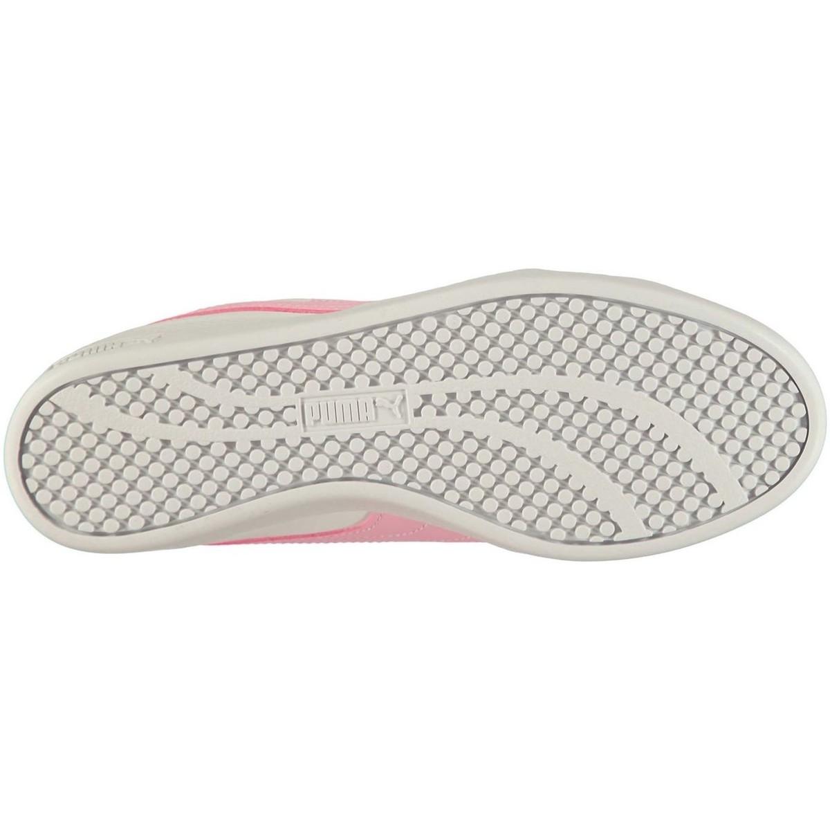 puma smash leather trainers ladies