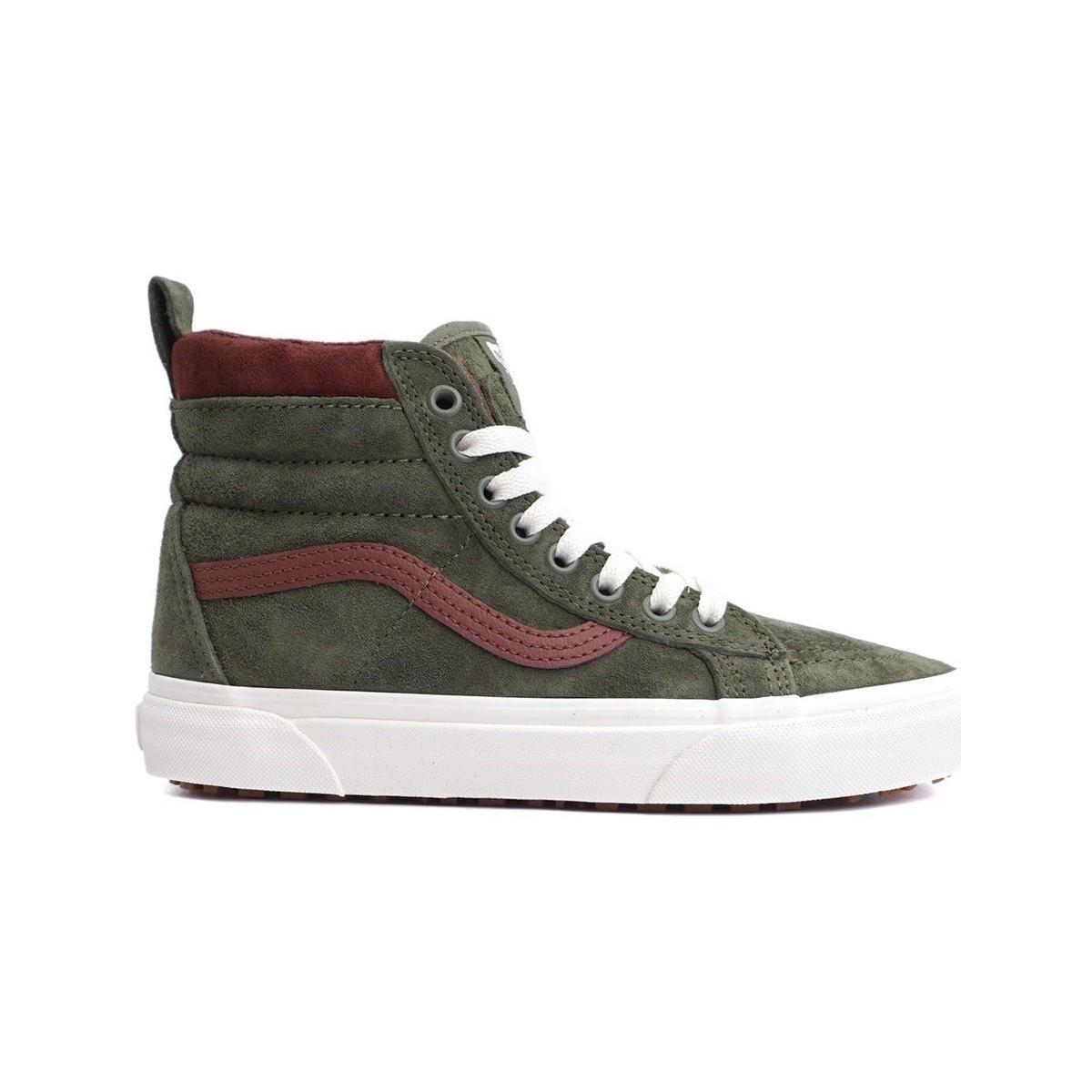 womens vans light grey sk8-hi mountain edition knit trainers