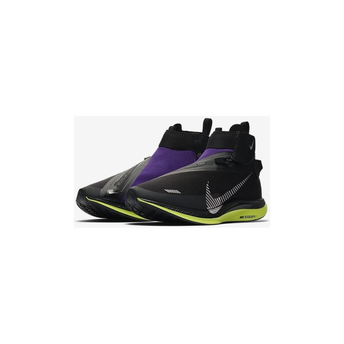 Nike Rubber Zoom Pegasus Turbo Shield in Black Metallic Silver va Purple  (Black) for Men | Lyst UK