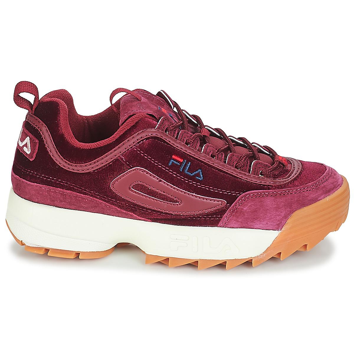 fila disruptor femme rouge