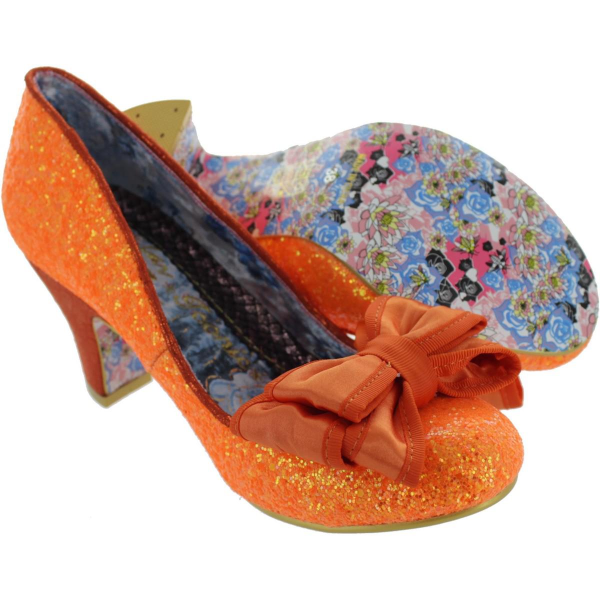 orange irregular choice shoes