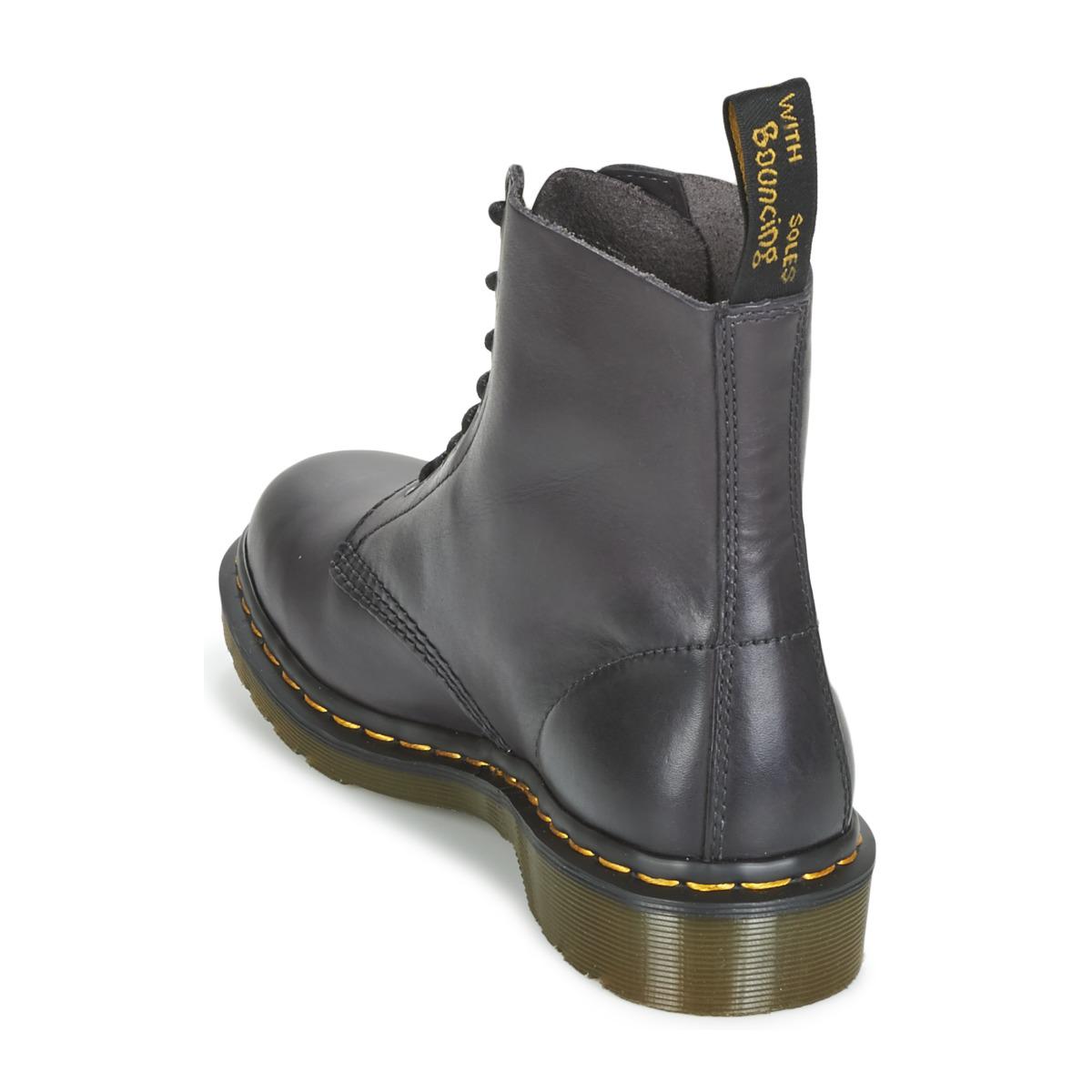 grey doc martens boots