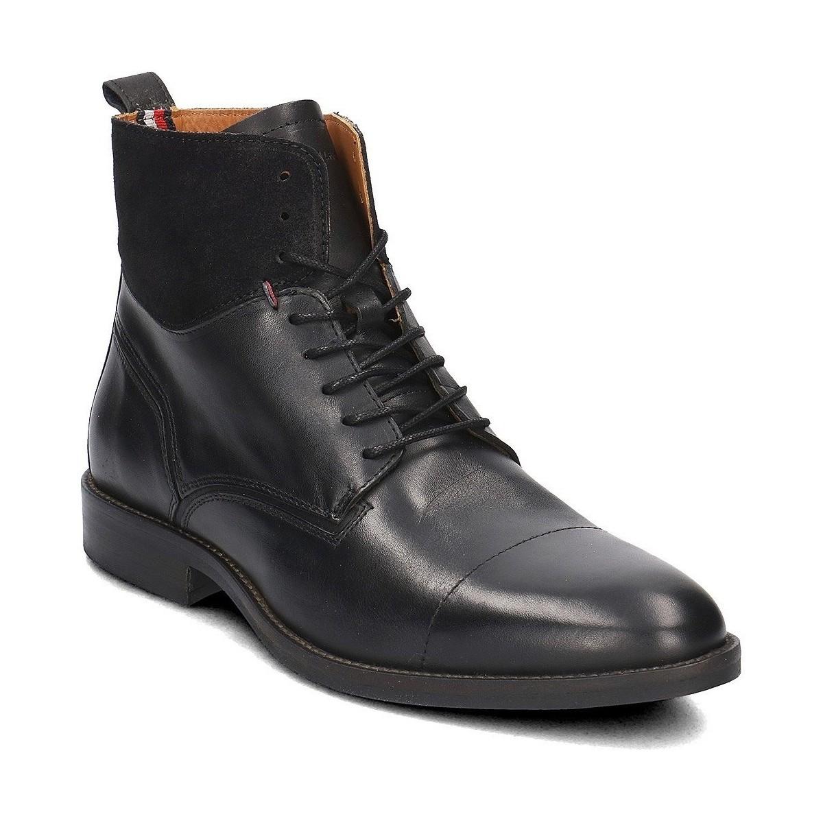 tommy hilfiger essential material mix boot