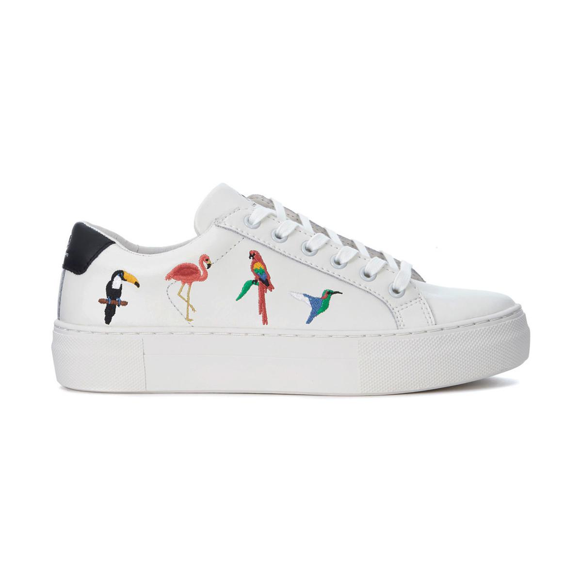 MOA Moa Tropical White Leather Sneaker 