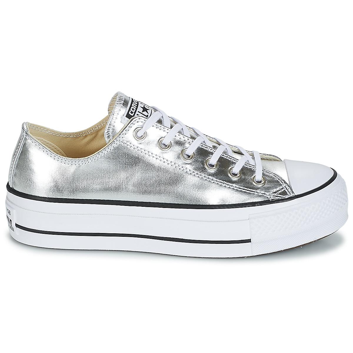 Chuck Taylor All Star Lift Clean Ox Metallic Canvas Shoes (trainers) Chuck Taylor All Star Lift Clean Ox Metallic Canvas Shoes (trainers)