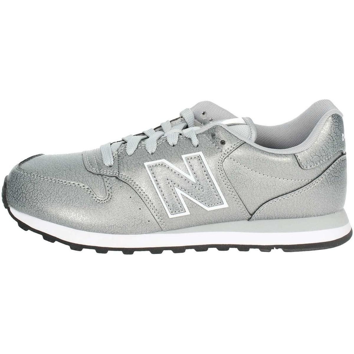 new balance silver shoes