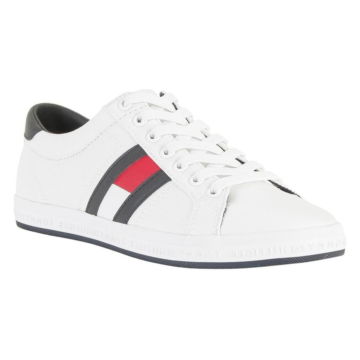 tommy hilfiger trainers mens white