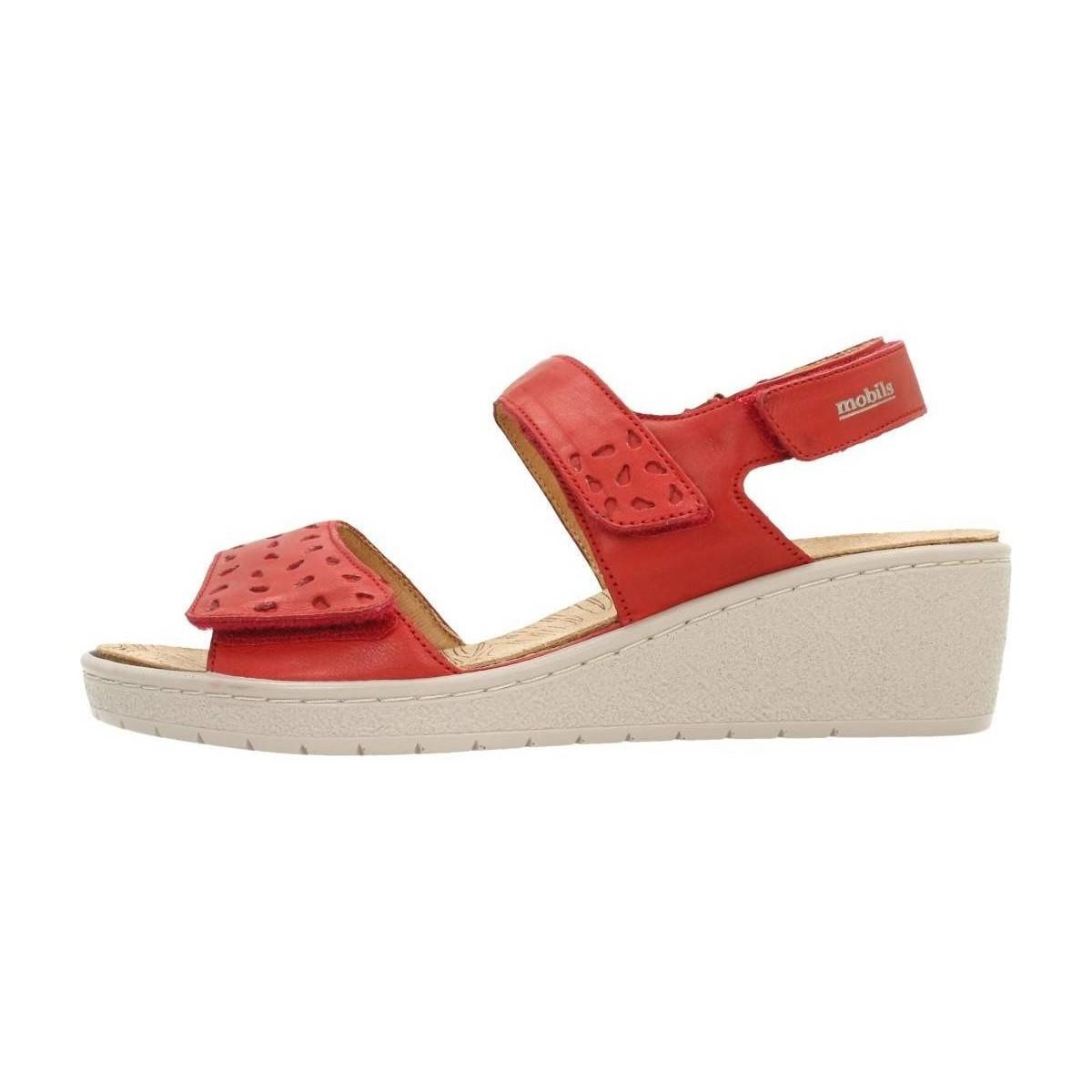 mephisto red sandals