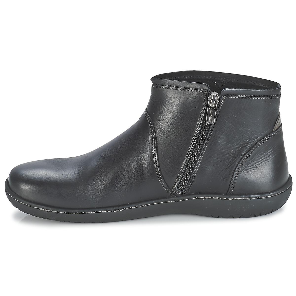 Birkenstock Bennington (black Leather) Women's Zip Boots - Lyst