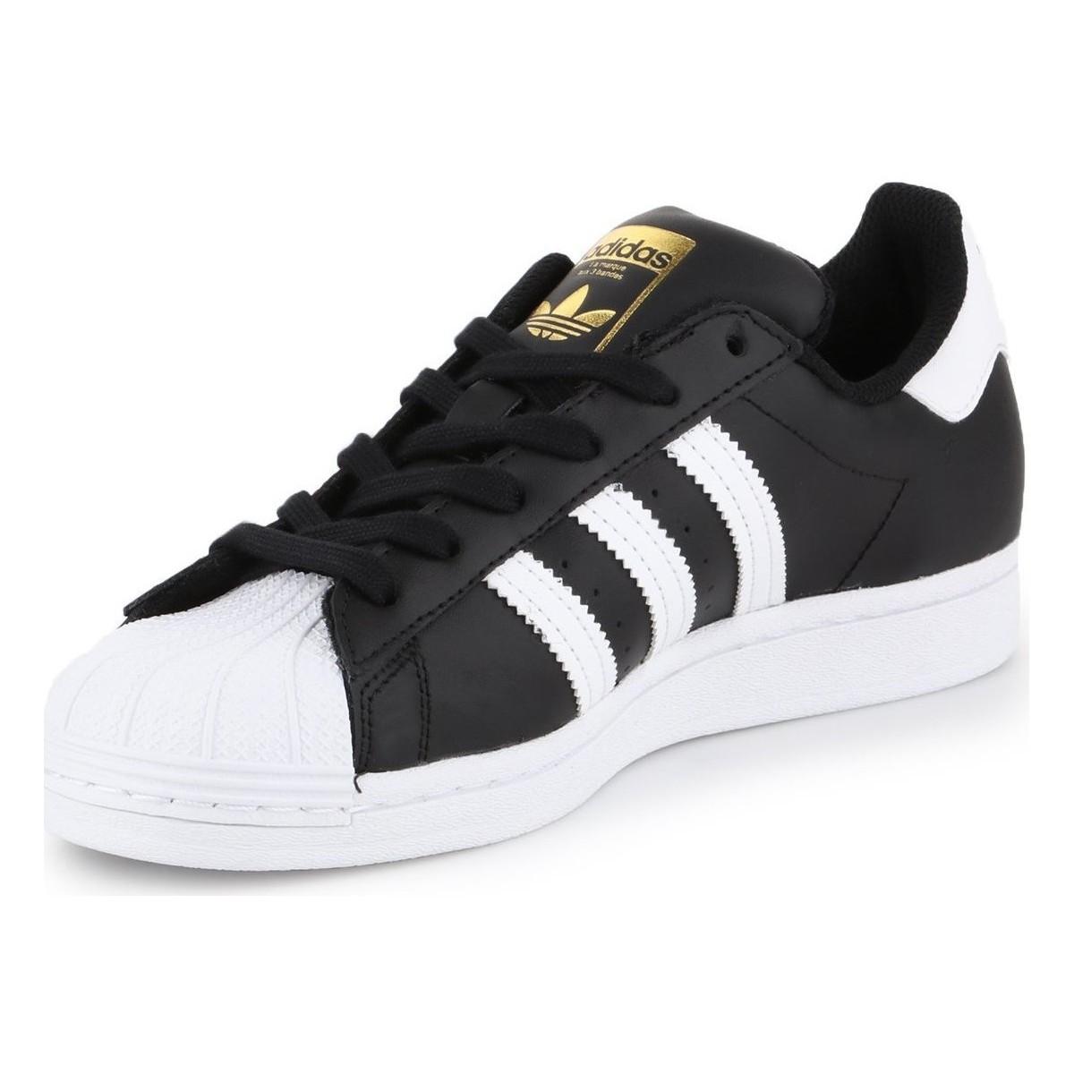 adidas Lace Superstar Vegan Shoes in Black - Save 65% - Lyst