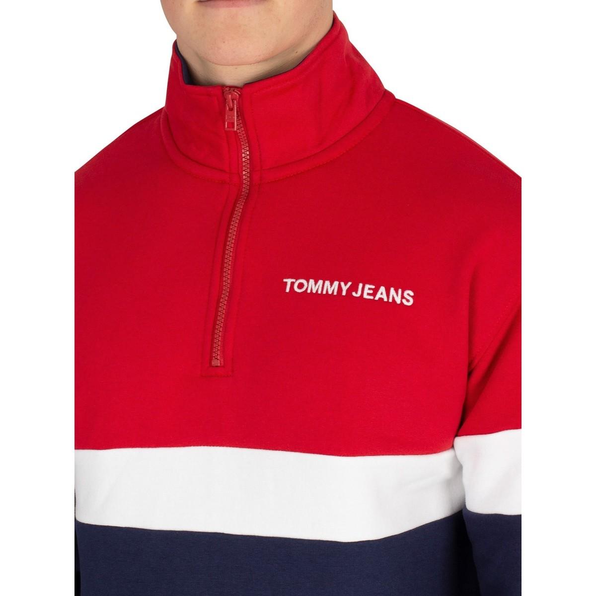 tommy jeans retro mock neck