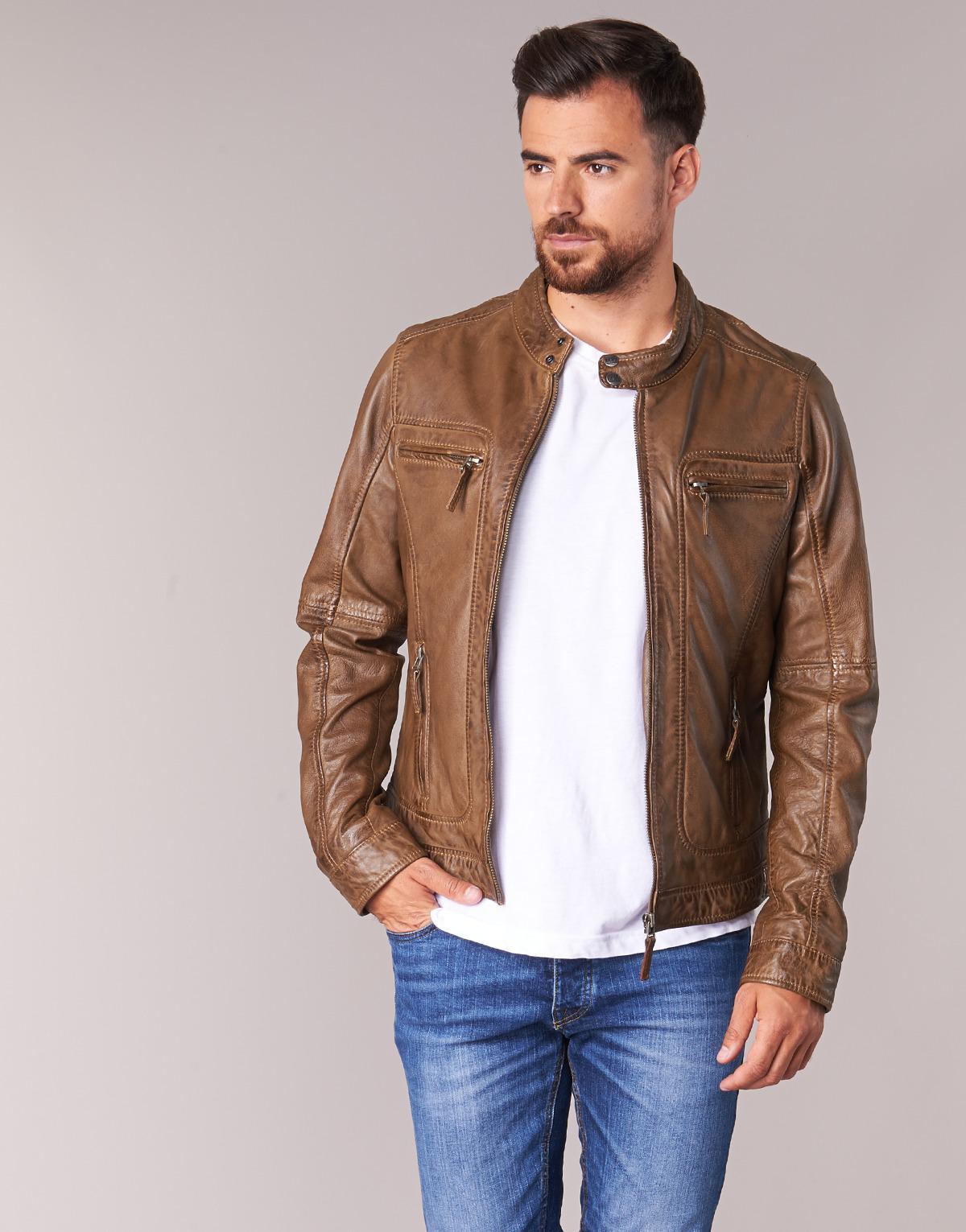 Oakwood Casey Leather Jacket in Brown for Men - Lyst