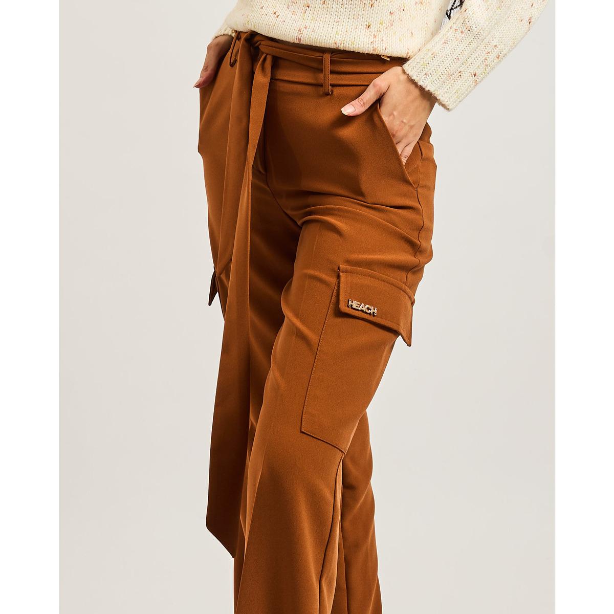Pattes Pantalon Cargo Femme Marron Treillis Et Pantalons Cargo