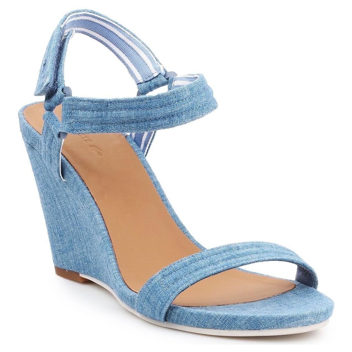 Baskets montantes Karoly 7-29SRW2314125 Lacoste en coloris Bleu Lyst