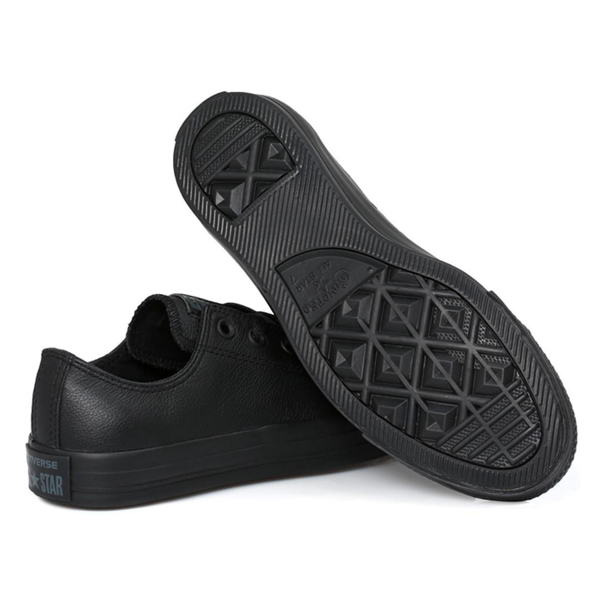 black leather trainers womens