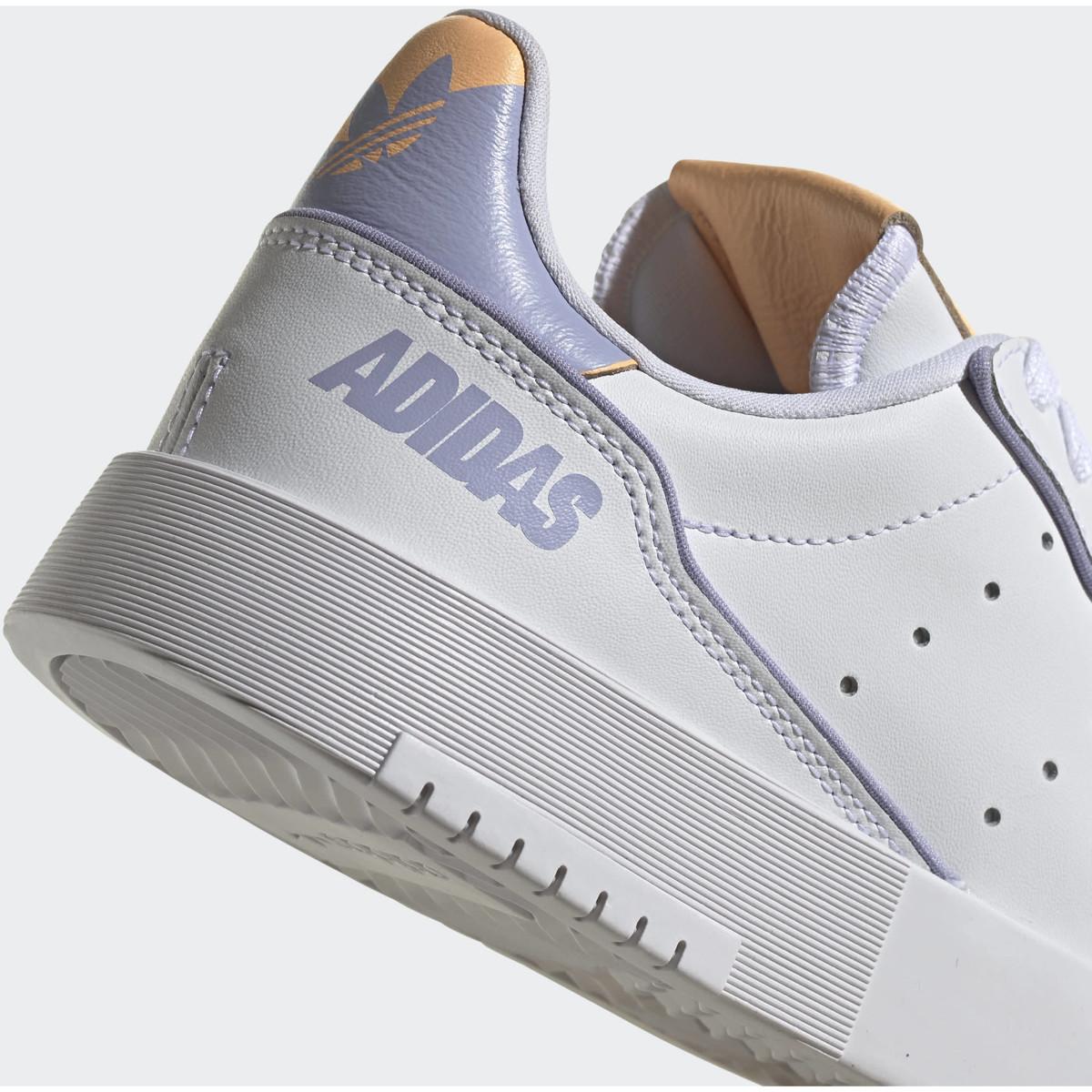 adidas Originals SUPERCOURT Blanc / Bleu - Livraison Gratuite | Spartoo ! -  Chaussures Baskets basses 76,49 €