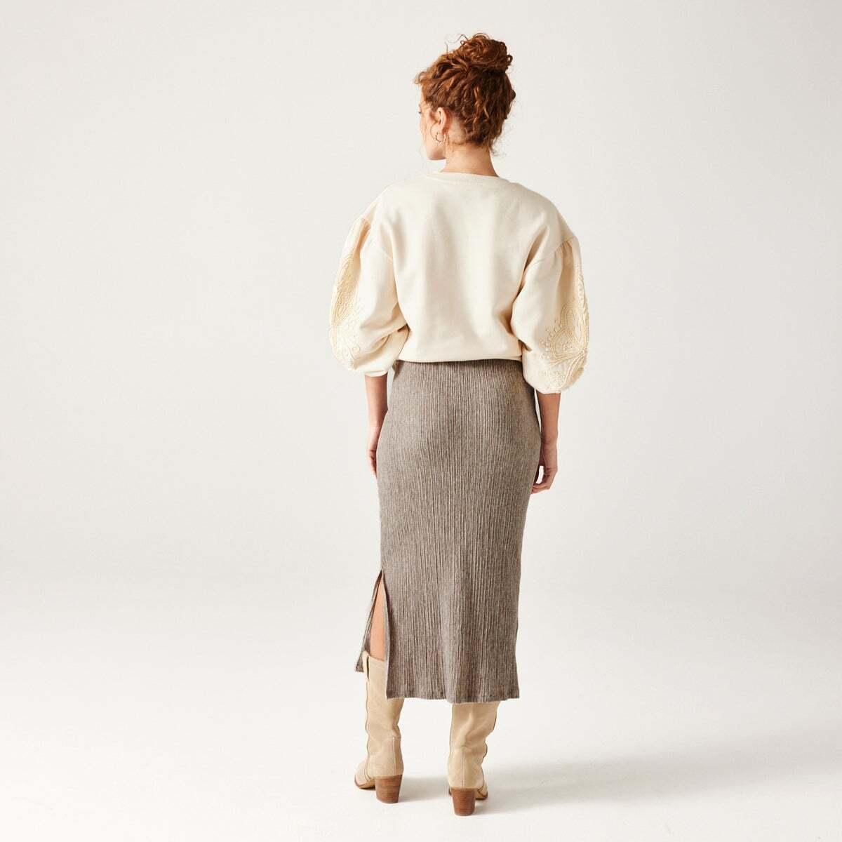 Jupe camel promod sale