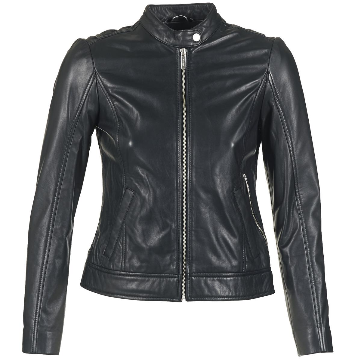 Tommy Hilfiger Nellie Women's Leather Jacket In Black - Lyst