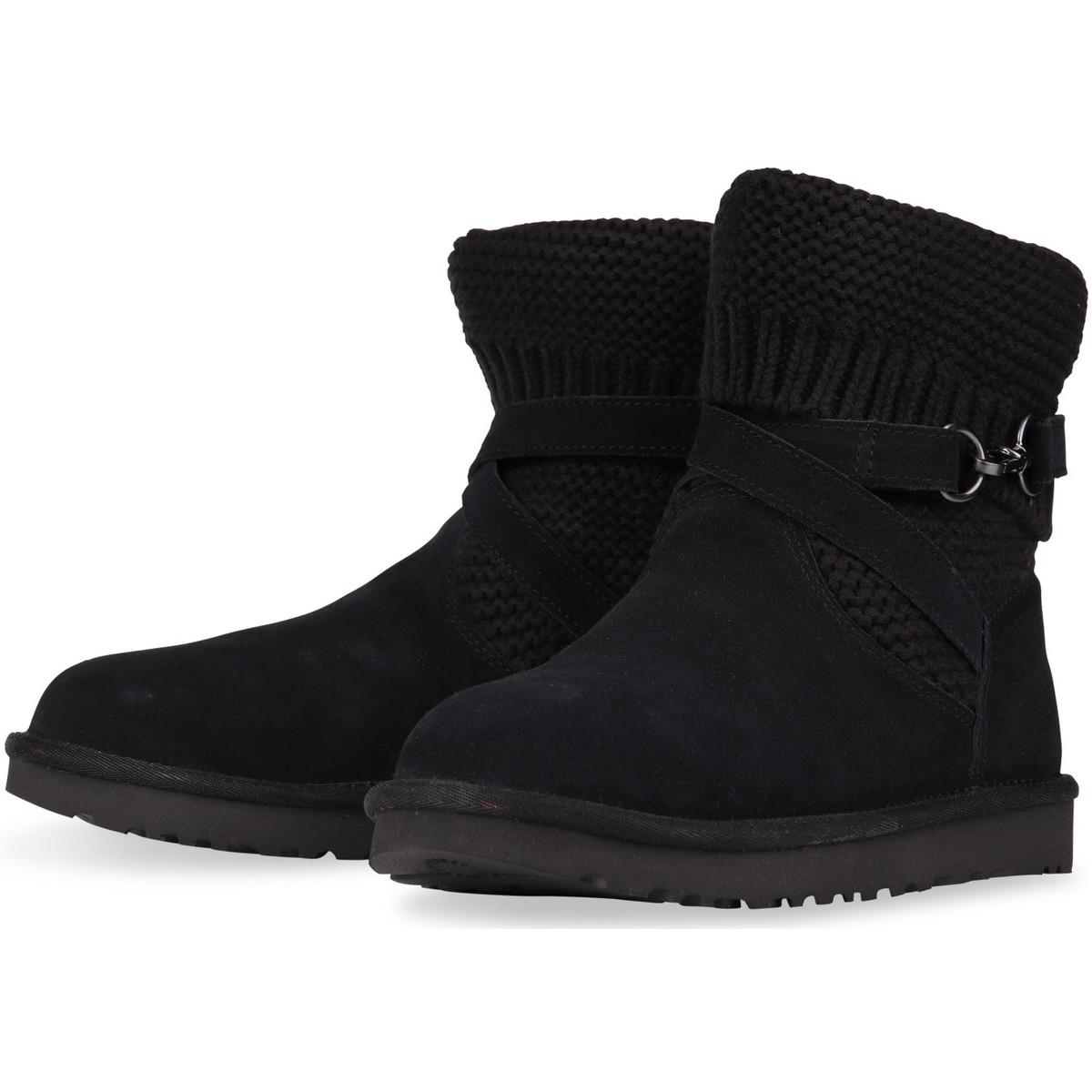 UGG Purl Strap Boot Black Women's Snow Boots In Black Lyst