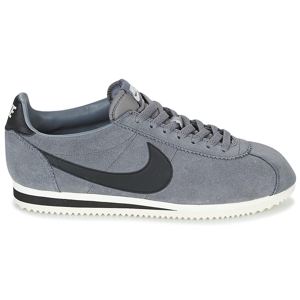 Nike Classic Cortez Suede Men's Shoes (trainers) In Grey in Grey for Men -  Lyst