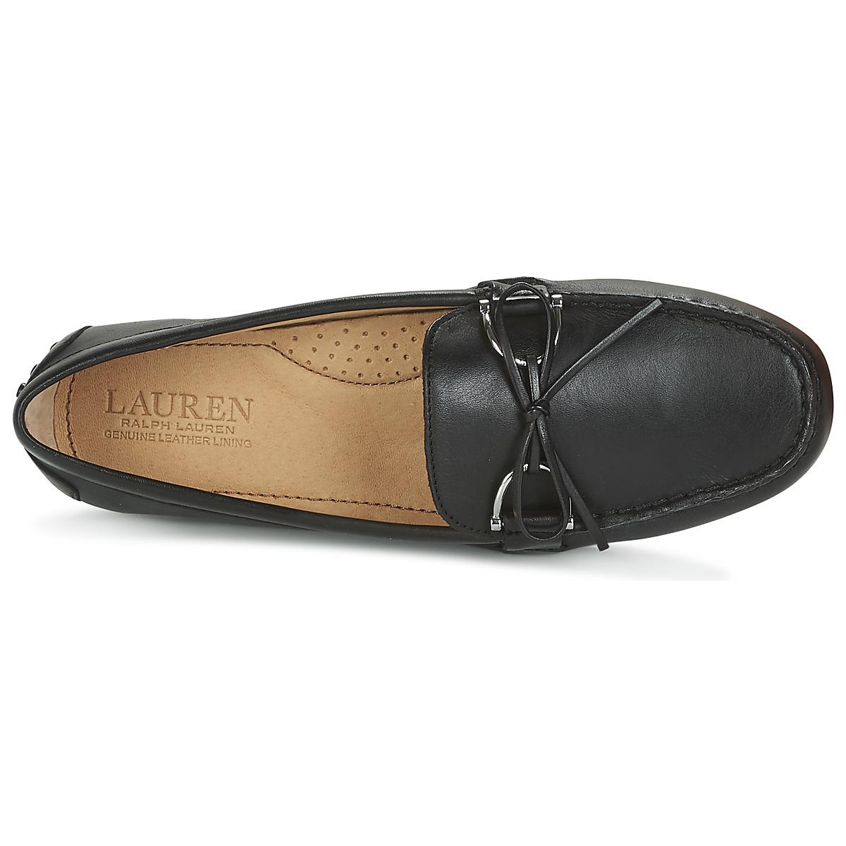 ralph lauren women's loafers black