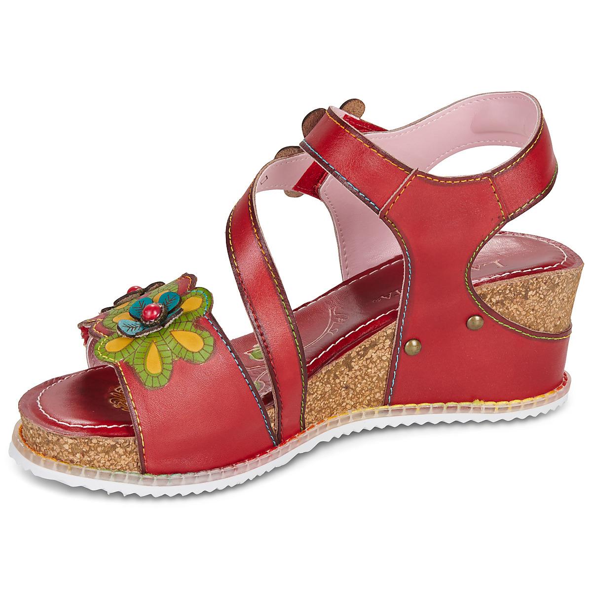 Laura Vita pumps voor vrouwen Elcodieo 231, grootte:38, kleur:Rood