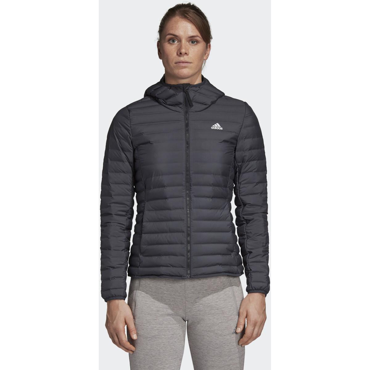 adidas Donsjas Varilite Soft Capuchonjack in het Grijs - Lyst