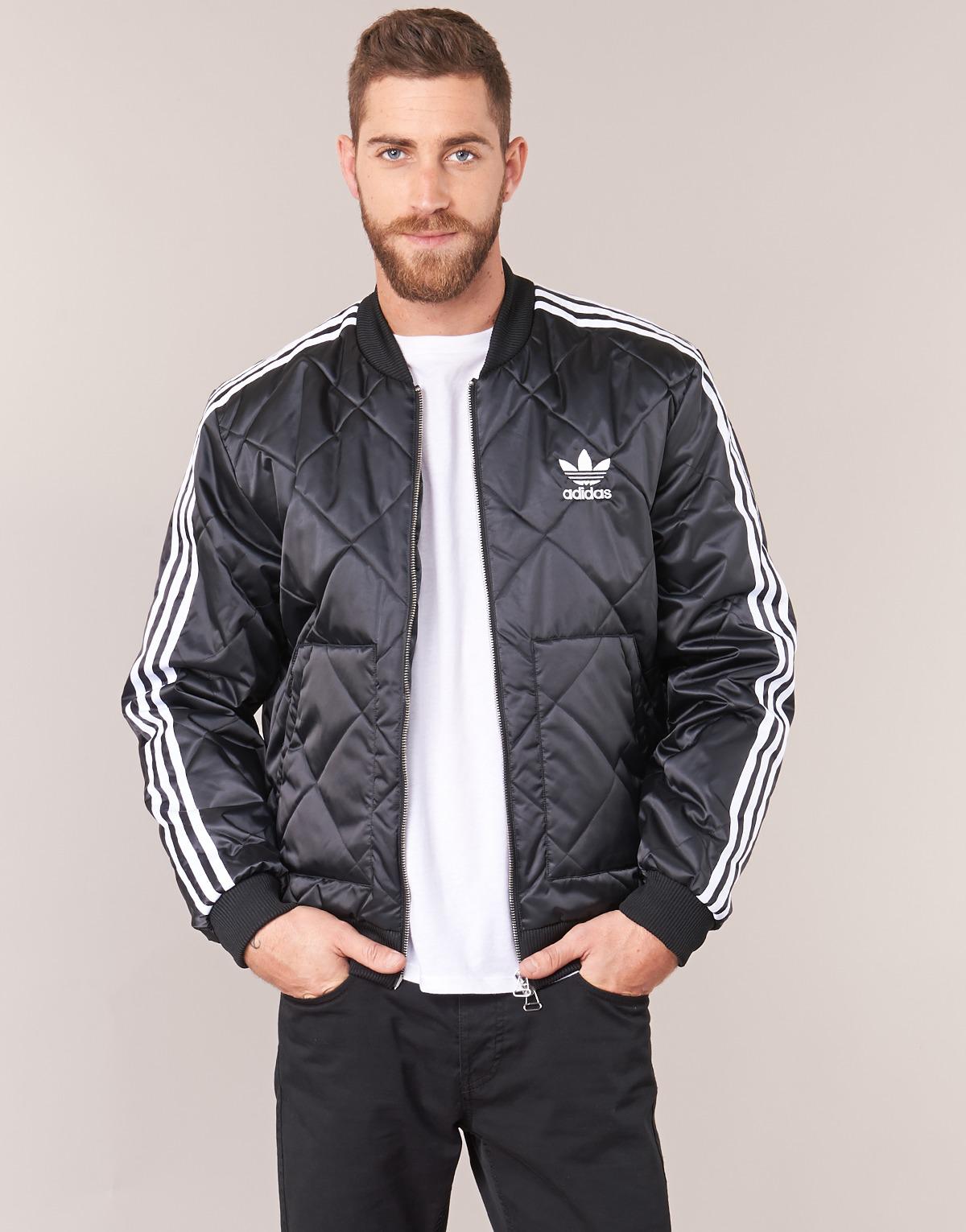 adidas sst quilted jacket black