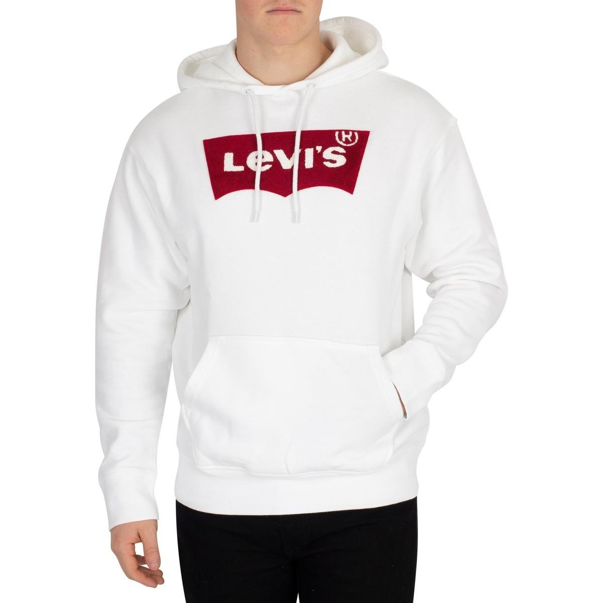 Levis Hoodie Mens White Flash Sales, UP 