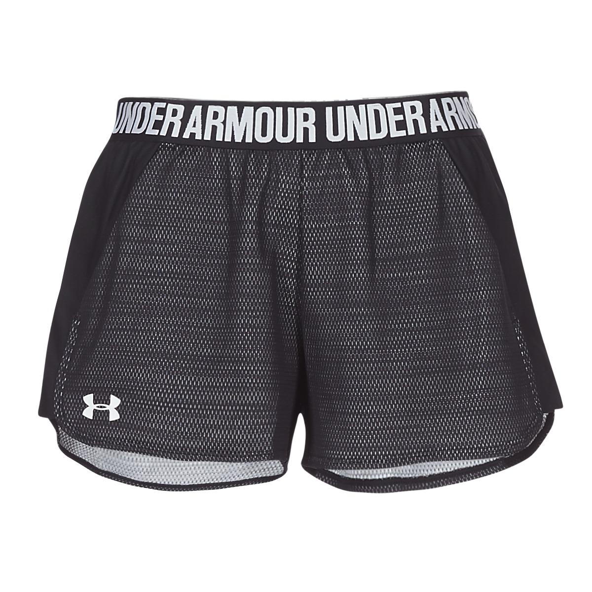 under armour black and white shorts