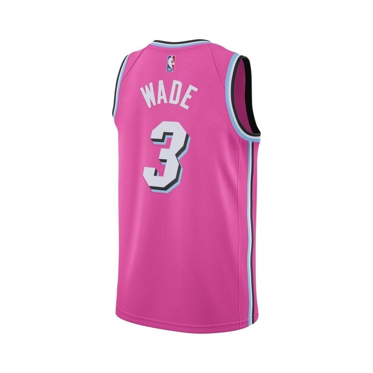 Nike Synthetic Dwyane Wade Miami Heat Earned Edition Swingman Jersey in  Pink for Men - Lyst