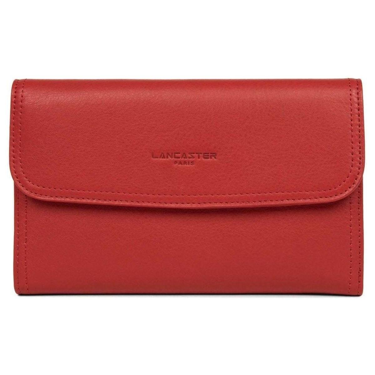 Portefeuille Lancaster Vintage En Cuir Marron - Porte-monnaie Authentique Occasion