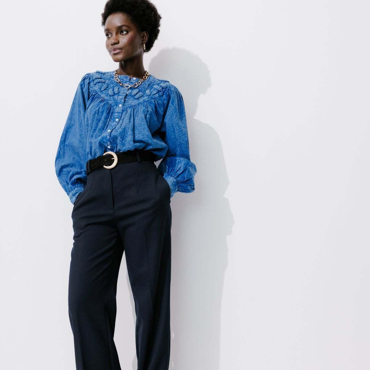 Pantalon promod taille haute hotsell