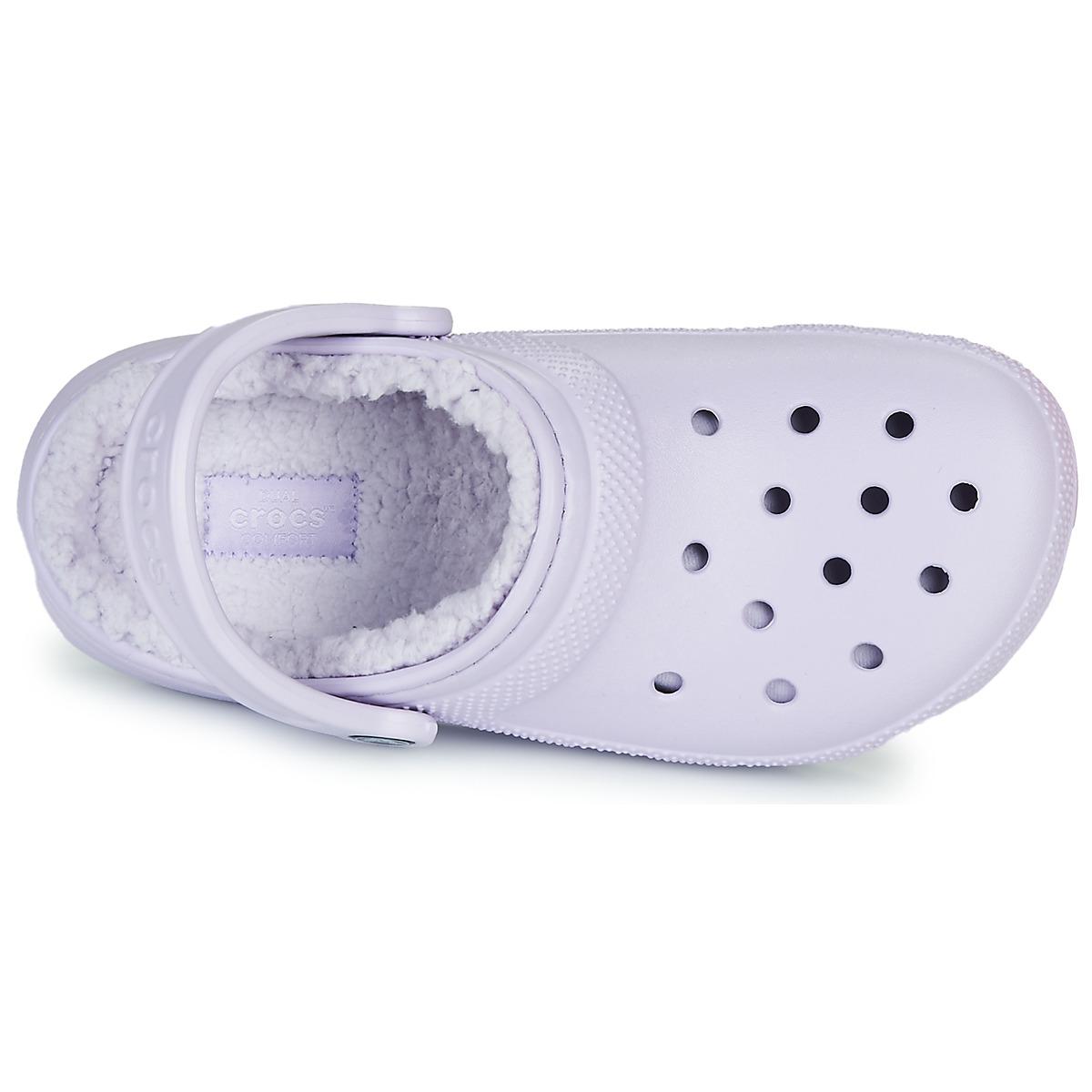 lavender fleece lined crocs