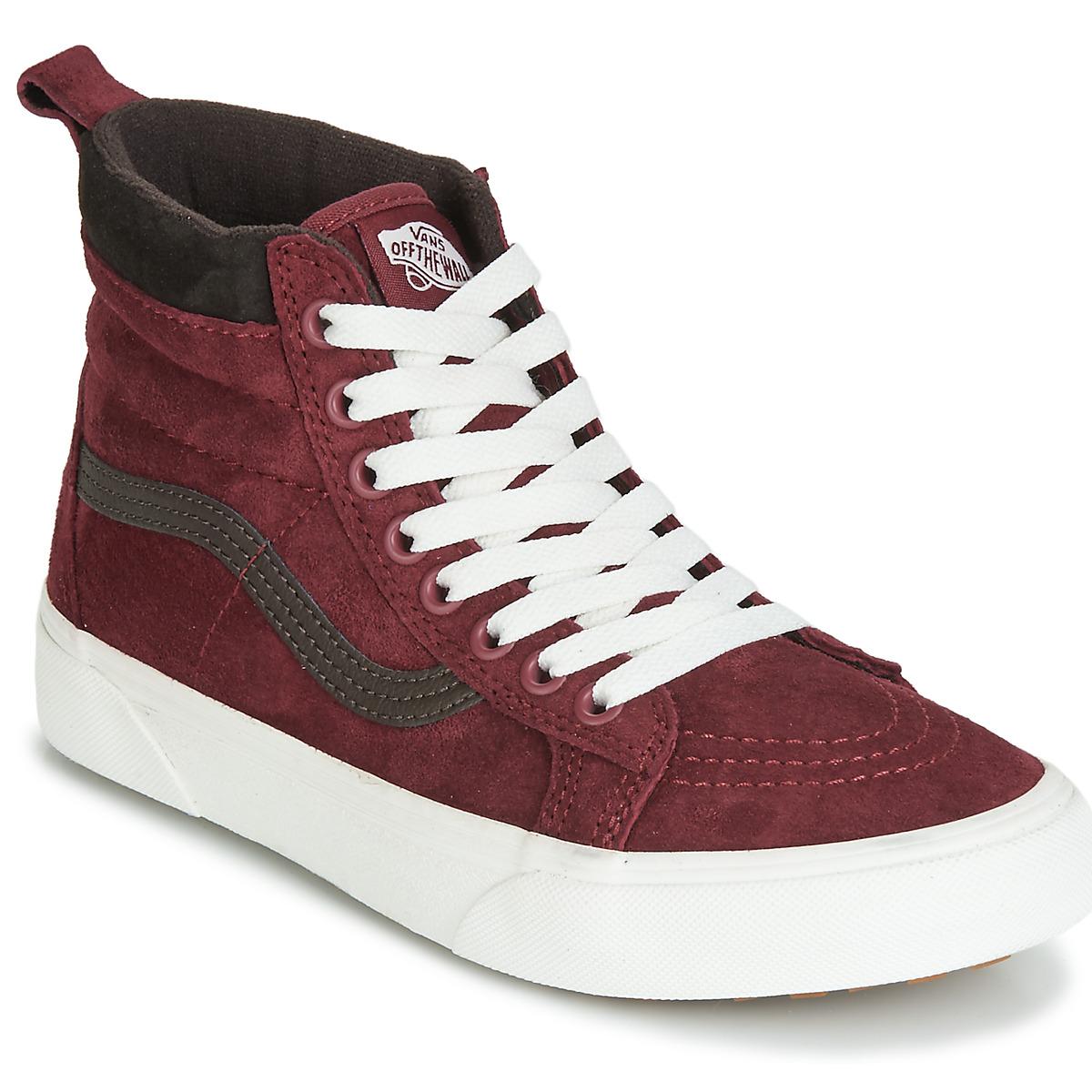 vans shoes red and brown
