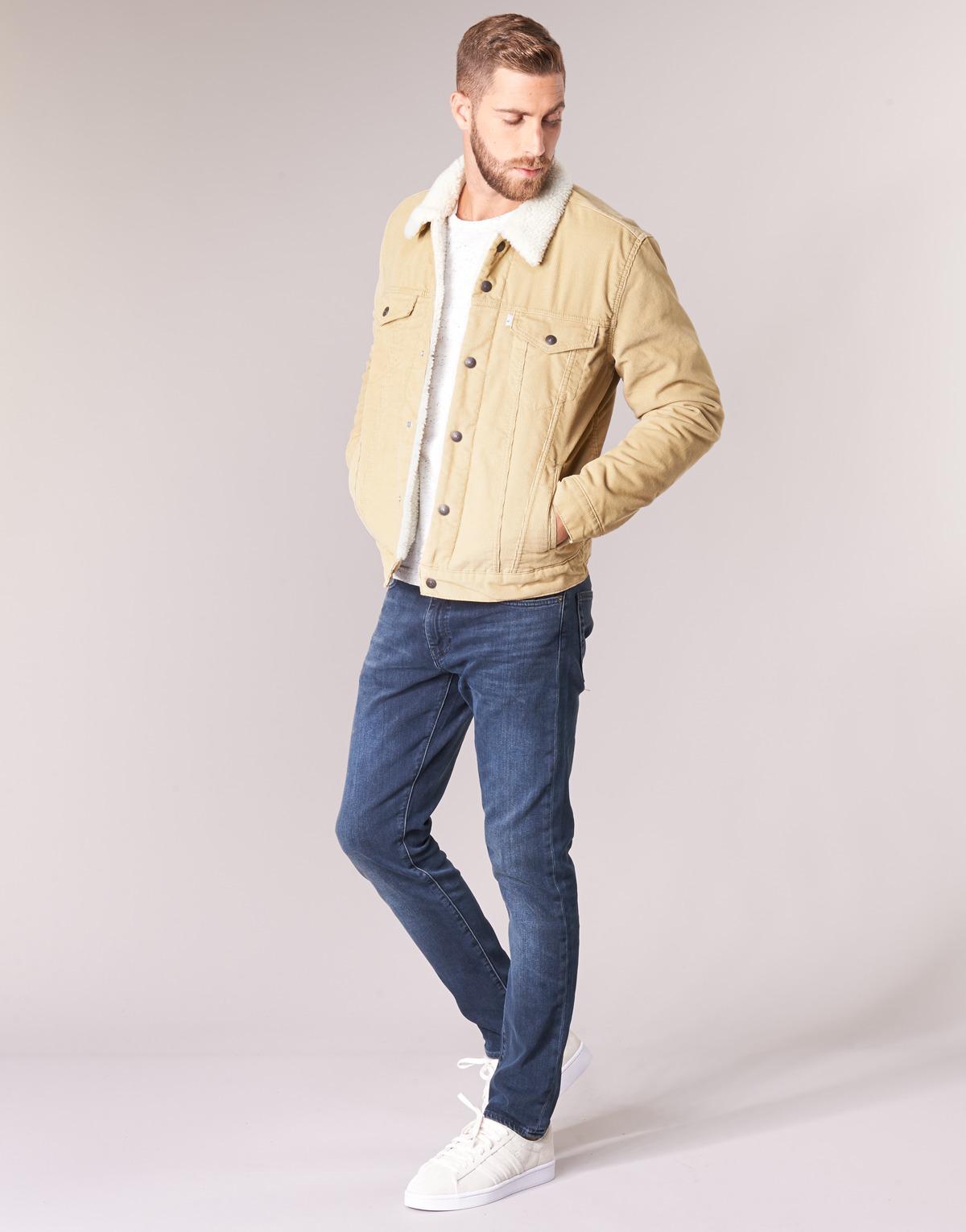levis trucker beige
