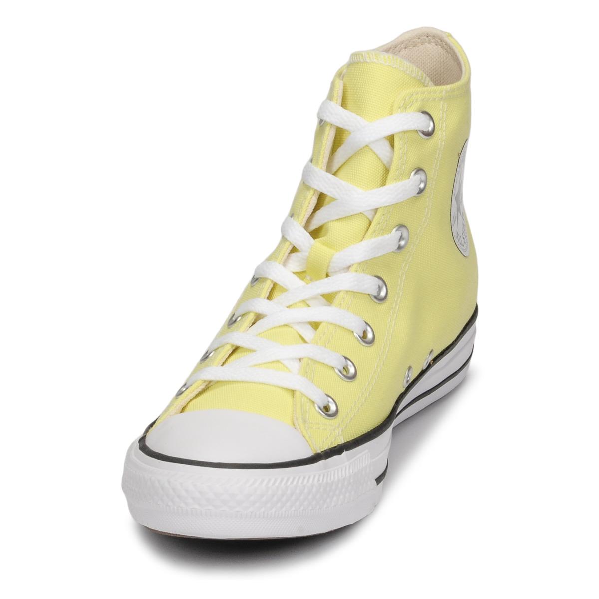 Converse Chuck Taylor All Star Seasonal Color Hi Shoes (high-top Trainers)  in Yellow - Save 6% | Lyst UK