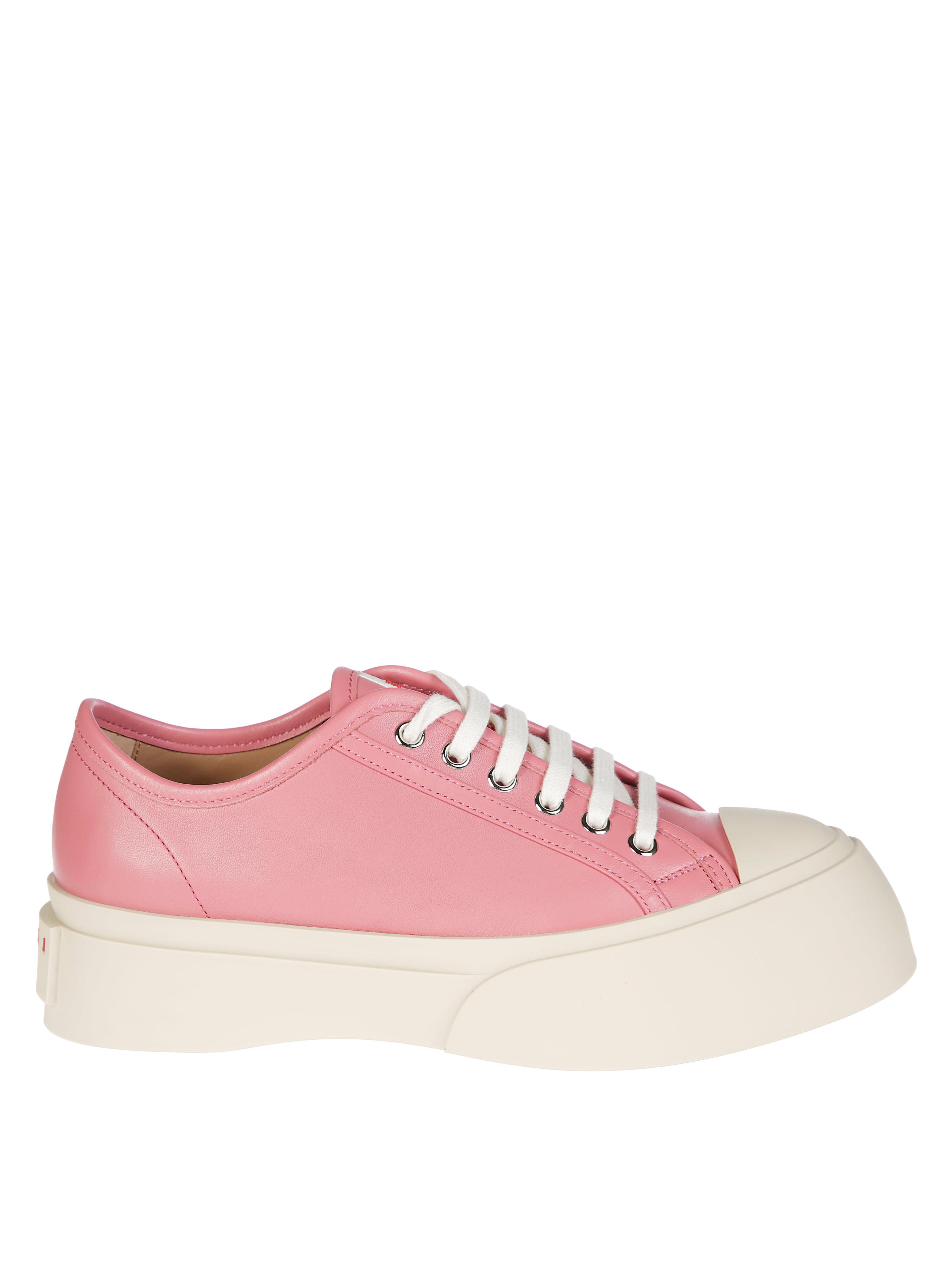 スニーカー Laced Up Sneakers - Marni - Leather - Pink Marni Sneakers for Women | Online Sale up to 65% off | Lyst