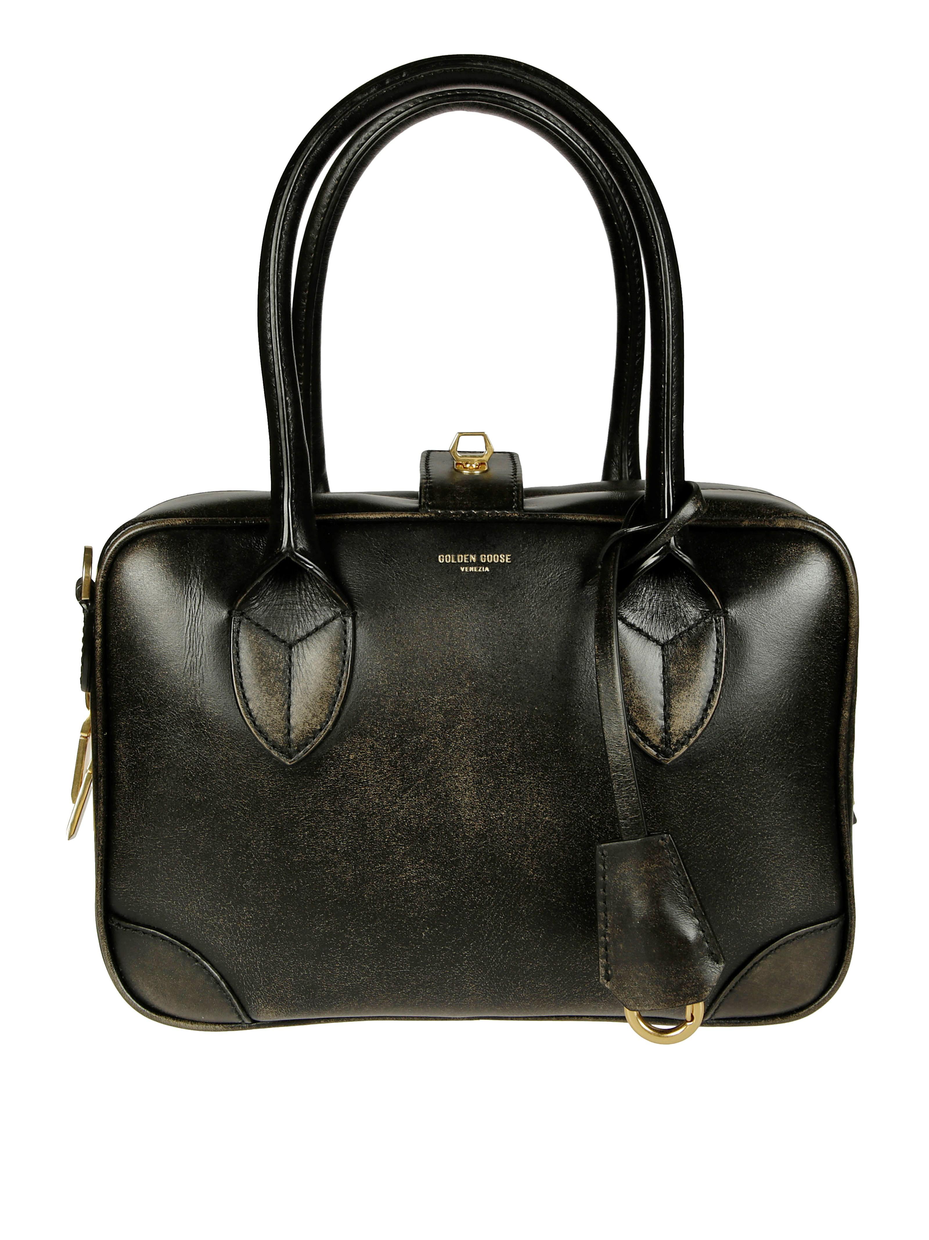 ハンドバッグ Golden  Deluxe Brand Black Leather Vita Handbag Golden Goose Deluxe Brand Vita Bag In Black | ModeSens