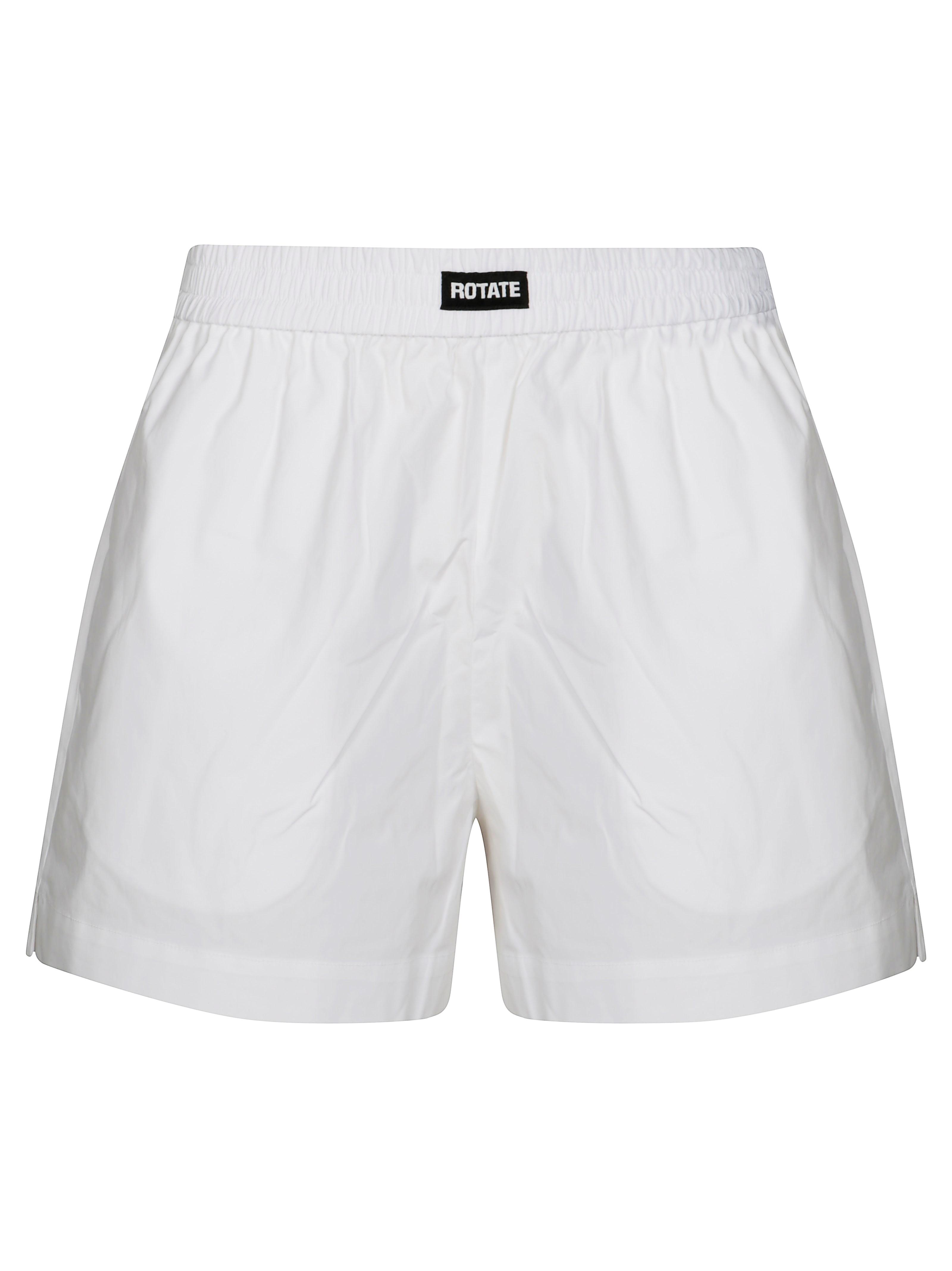 ショートパンツ ROTATE BIRGER CHRISTENSEN 'Elasticated' shorts White ROTATE BIRGER CHRISTENSEN Elasticated Short in White | Lyst