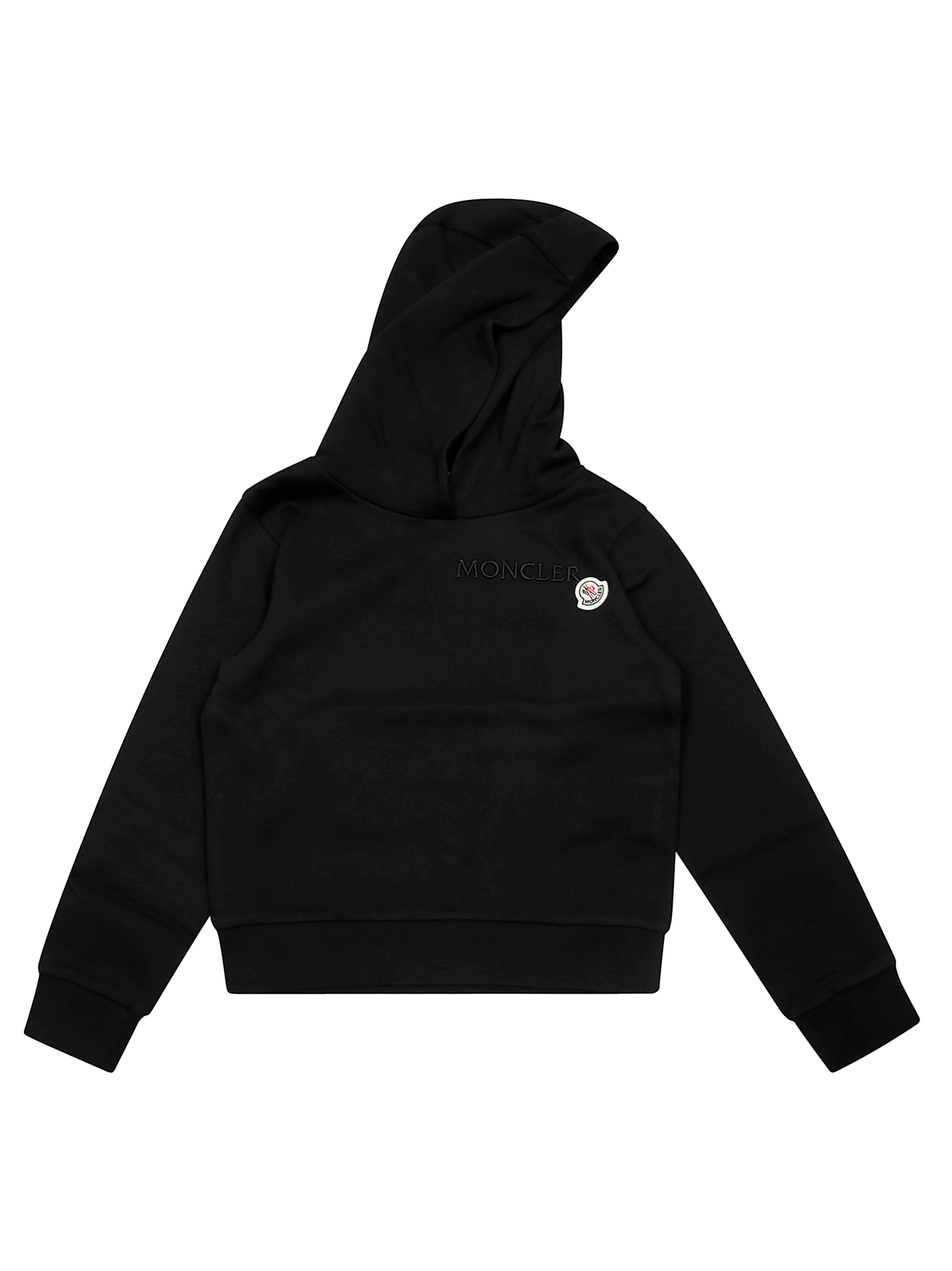 パーカー・フーディ MONCLER Men Sweater K10978G00010 BLACK MONCLER】ロゴ ジップアップ パーカー (MONCLER/パーカー