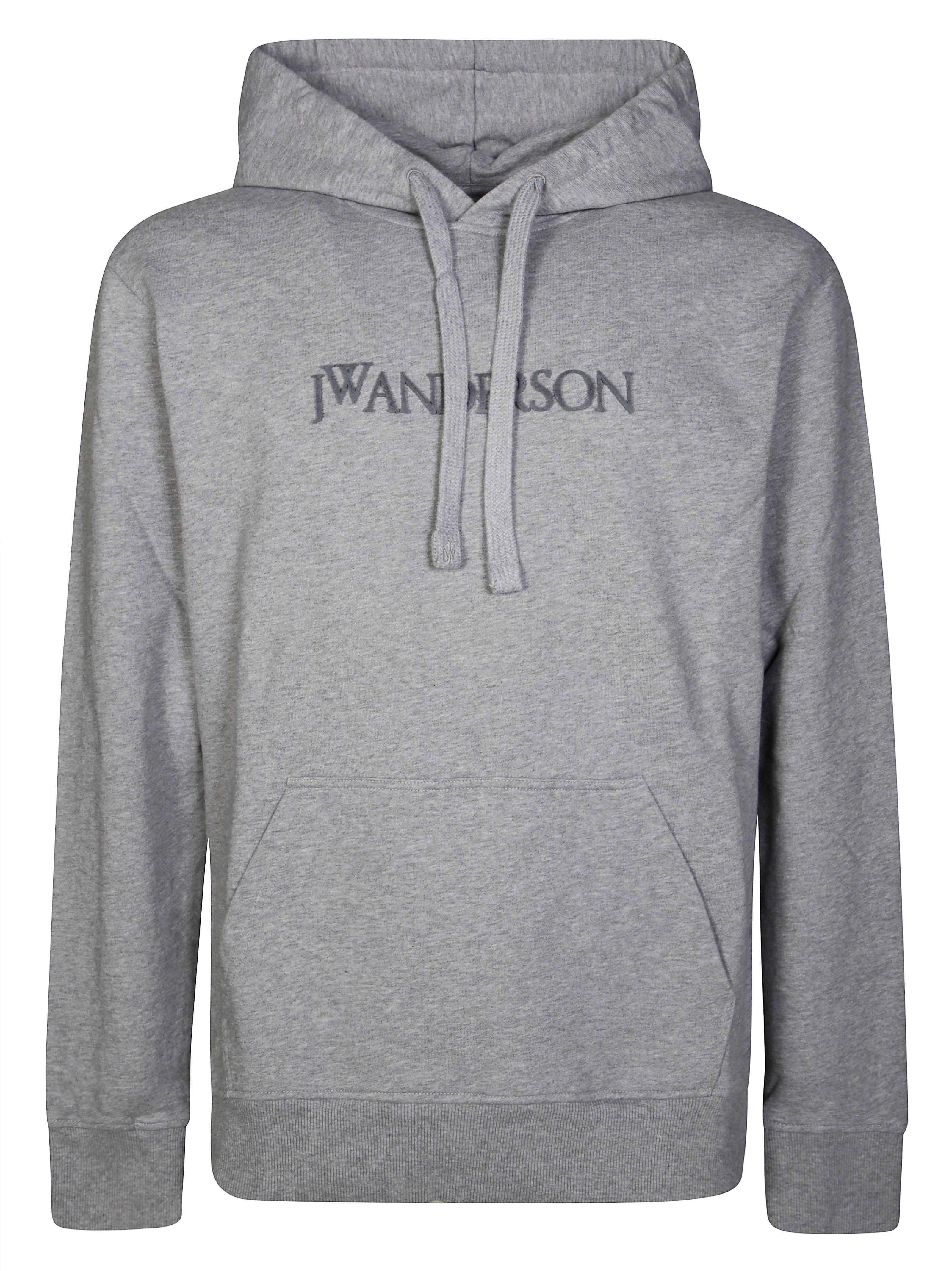 パーカー・フーディ JW ANDERSON Men Hoodies JW0215 PG1632907 Grey Gray Garment-Dyed Hoodie by JW Anderson on Sale