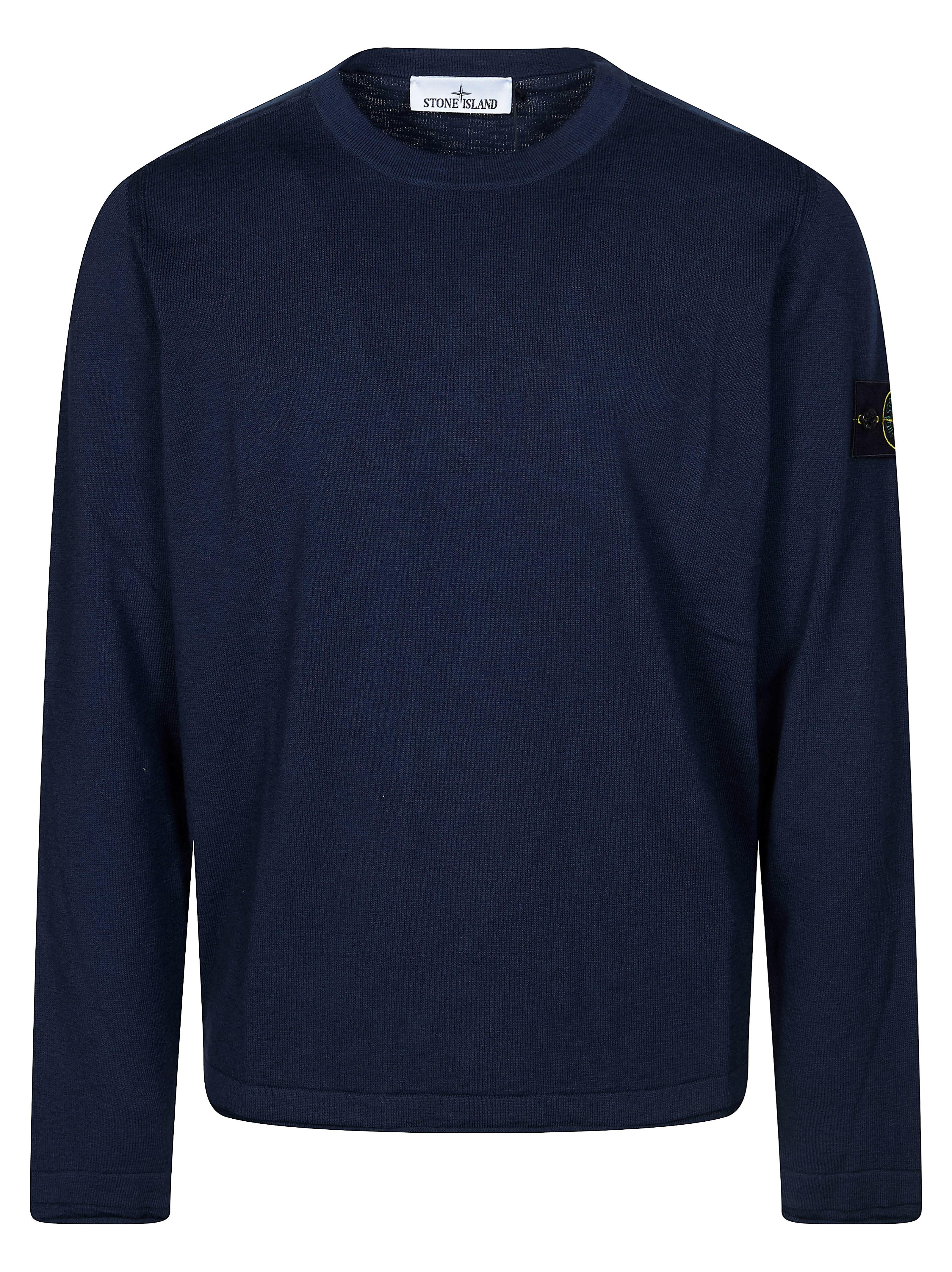 Stone Island Crew Neck in Blue for Men | Lyst
