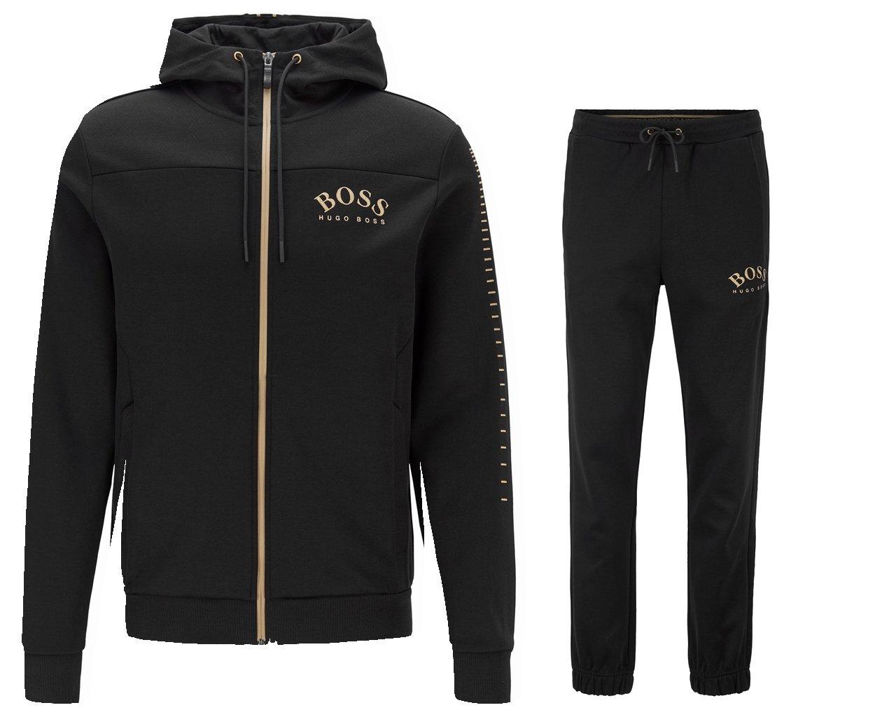 black and gold boss tracksuit